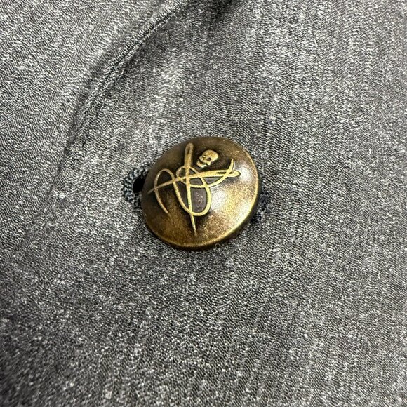 John Varvatos USA Blazer Signature Tailored Cotton Sport Coat Textured Grey 42R - Picture 5 of 10